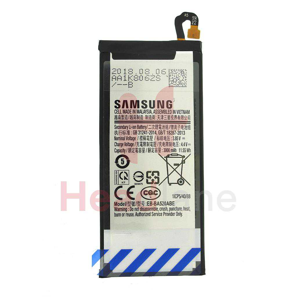 Samsung EB-BA520ABE SM-A520 Galaxy A5 (2017) SM-J530 Galaxy J5 (2017) 3000mAh Battery
