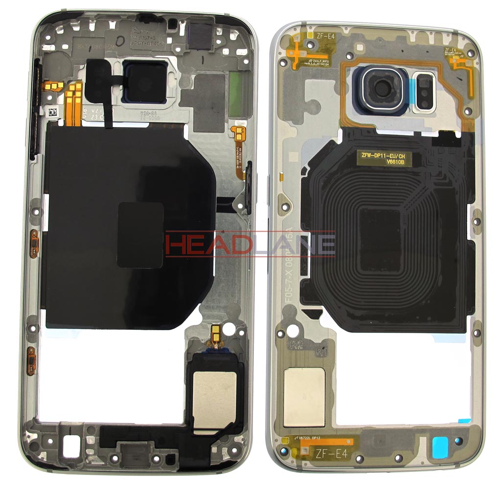 Samsung SM-G920F Galaxy S6 Middle Cover / Chassis - Black