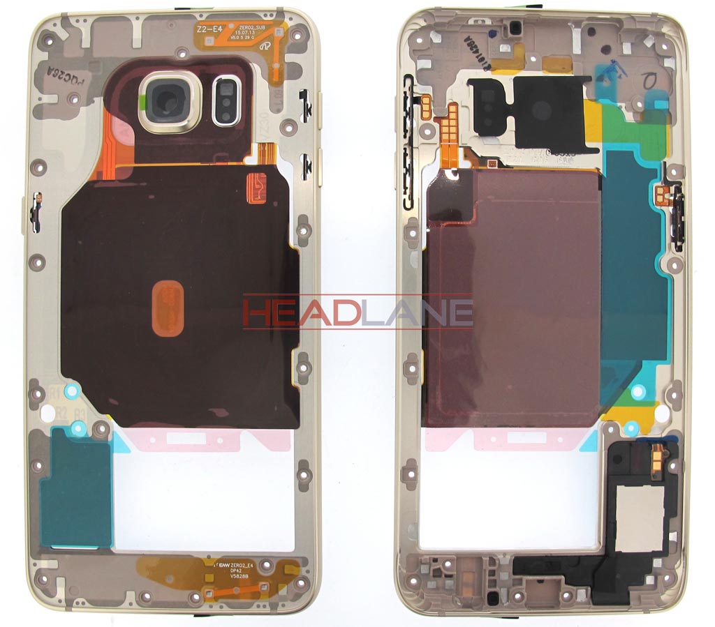 Samsung SM-G928F Galaxy S6 Edge+ Middle Cover - Gold