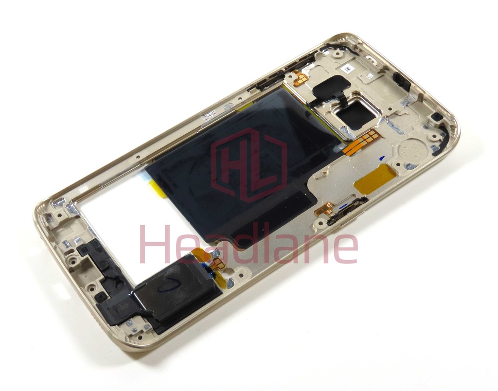 Samsung SM-G925F Galaxy S6 Edge Middle Cover - Gold