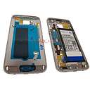 Samsung SM-G930F Galaxy S7 Middle Cover + Battery - Gold