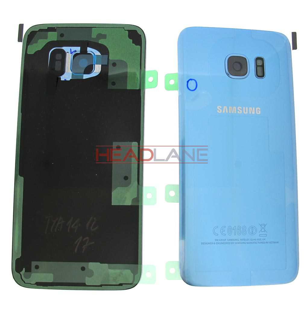 Samsung SM-G935F Galaxy S7 Edge Battery Cover - Coral Blue