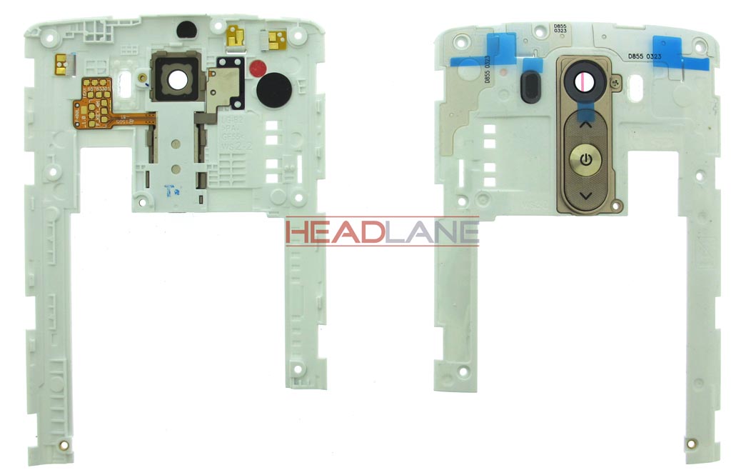 LG D850 D855 G3 Camera Lens + Rear Button - Gold