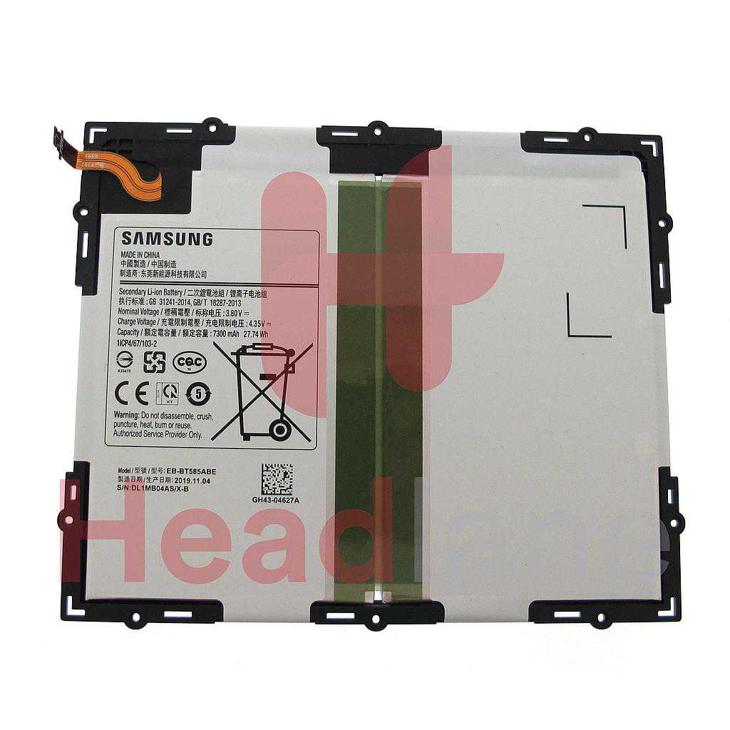 Samsung SM-T585 Galaxy Tab A (2016) 10.1 Internal Battery EB-BT585ABE