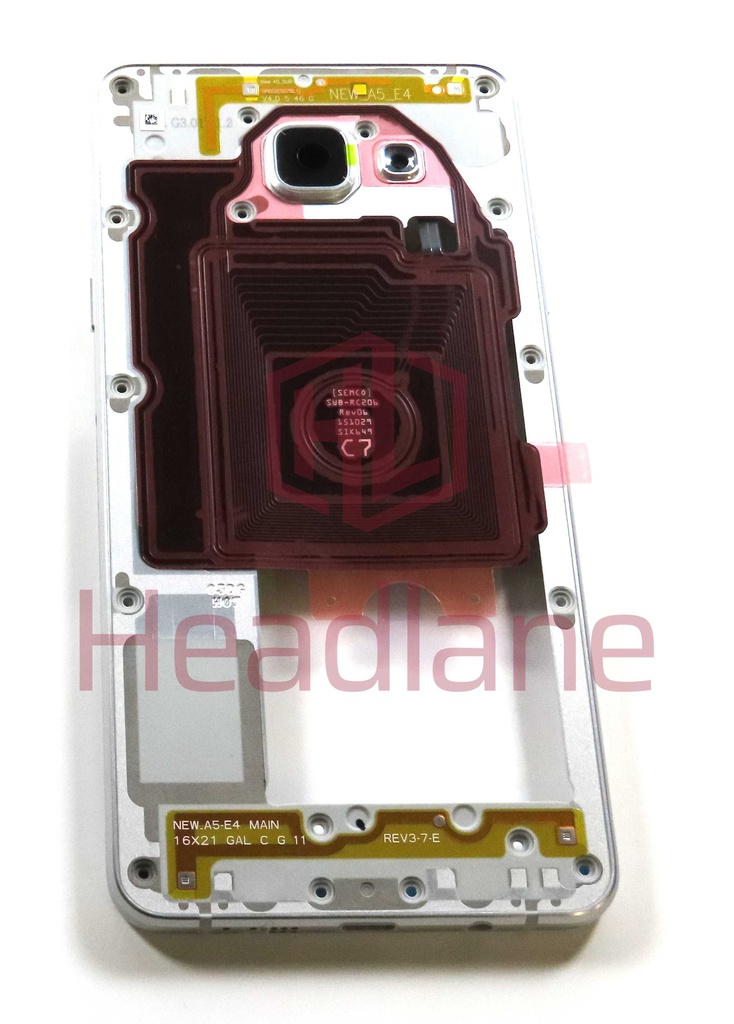 Samsung SM-A510 Galaxy A5 (2016) Middle Cover / Chassis - White