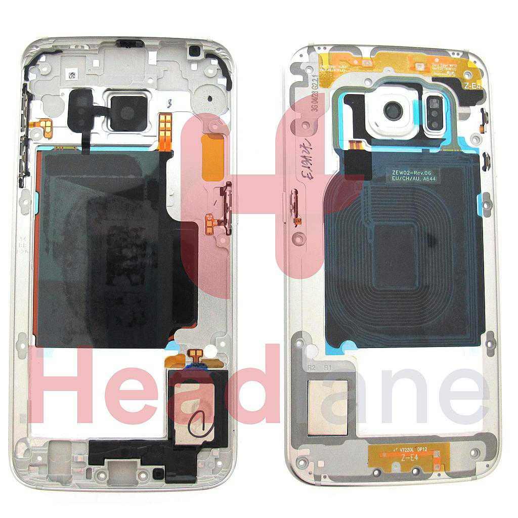 Samsung SM-G925 Middle Cover / Chassis - White