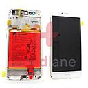 [02351FSB] Huawei P10 Lite LCD Display / Screen + Touch + Battery Assembly - Pearl White