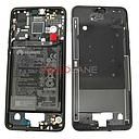 [02351WKJ] Huawei P20 Middle Cover / Chassis + Battery - Black