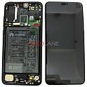 [02351WQK] Huawei P20 Pro LCD Display / Screen + Touch + Battery Assembly - Black