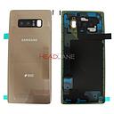 [GH82-14985D] Samsung SM-N950 Galaxy Note 8 DUOS Battery Cover - Gold
