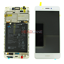 [02351BKB] Huawei Nova Smart LCD Display / Screen + Touch + Battery Assembly - White