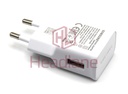 [GH44-02762A] Samsung EP-TA50EWE USB-A Charger (Head Only) 5V 1.55A (7.75w) - White (EU 2 Pin)