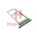 [GH98-43724A] Samsung SM-G975 Galaxy S10+ / S10 Plus SIM / Memory Card Tray (Hybrid / Dual SIM) - Prism Black