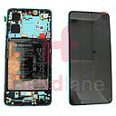 [02352NLN] Huawei P30 LCD Display / Screen + Touch + Battery Assembly - Aurora Blue