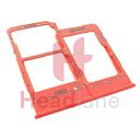 [GH98-44377D] Samsung SM-A202 Galaxy A20E Memory / SIM Card Tray (Dual) - Coral