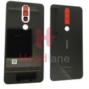 [20PDABW0004] Nokia 5.1+ TA-1105, TA-1108 Back / Battery Cover - Black