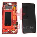 [GH82-18850H] Samsung SM-G973 Galaxy S10 LCD Display / Screen + Touch - Cardinal Red