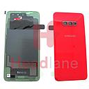 [GH82-18452H] Samsung SM-G970 Galaxy S10E Back / Battery Cover - Cardinal Red
