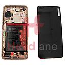 [02353MFV] Huawei P40 LCD Display / Screen + Touch + Battery Assembly - Blush Gold