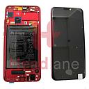 [02352EEN] Huawei Honor 8X LCD Display / Screen + Touch + Battery Assembly - Red