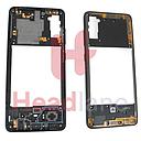[GH98-45511A] Samsung SM-A415 Galaxy A41 Middle Cover / Chassis - Black