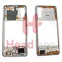 [GH98-45511C] Samsung SM-A415 Galaxy A41 Middle Cover / Chassis - White