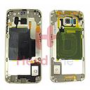 [GH96-08846C] Samsung SM-G925 Galaxy S6 Edge Middle Cover / Chassis - Gold