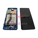 [GH82-22142H] Samsung SM-G986 Galaxy S20+ 5G LCD Display / Screen + Touch + Battery Assembly - Aura Blue (Verizon Version)