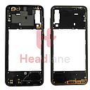 [GH98-44765A] Samsung SM-A307 Galaxy A30s Middle Cover / Chassis - Black