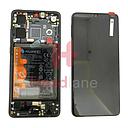 [02354HLT] Huawei P30 LCD Display / Screen + Touch + Battery Assembly - Black (New Version)
