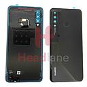 [02352PNP] Huawei P30 Lite Back / Battery Cover + Fingerprint Sensor - Black (MAR-LX3A 24MP Rear Camera)