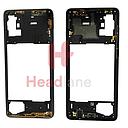 [GH98-44756A] Samsung SM-A715 Galaxy A71 Middle Cover / Chassis - Black