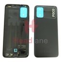 [55050000L29X] Xiaomi Poco M3 Back / Battery Cover - Tarnish / Black