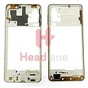 [GH98-46141B] Samsung SM-M515 Galaxy M51 Middle Cover / Chassis - White