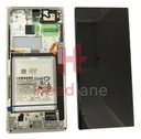 [GH82-27487C] Samsung SM-S908 Galaxy S22 Ultra LCD Display / Screen + Touch + Battery - Phantom White