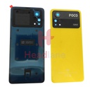 [5600060K6P00] Xiaomi Poco X4 Pro 5G Back / Battery Cover - Yellow