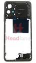 [55020000E87D] Xiaomi Poco M4 Pro 5G Middle Cover / Chassis - Black