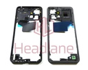 [1610110000396A] Xiaomi Redmi Note 12 4G Middle Cover / Chassis - Black (NFC Version)