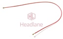 [GH39-02150A] Samsung SM-X516 Galaxy Tab S9 FE (5G) Coaxial Cable 206mm - Red