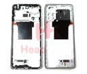[1610110000276B] Xiaomi Redmi Note 12 Pro 4G Middle Cover / Chassis - Silver
