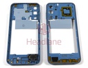 [GH82-33647H] Samsung SM-A155 Galaxy A15 4G Middle Cover / Chassis - Blue