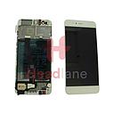 [02351GVS] Huawei P10 LCD Display / Screen + Touch + Battery Assembly - Silver / White