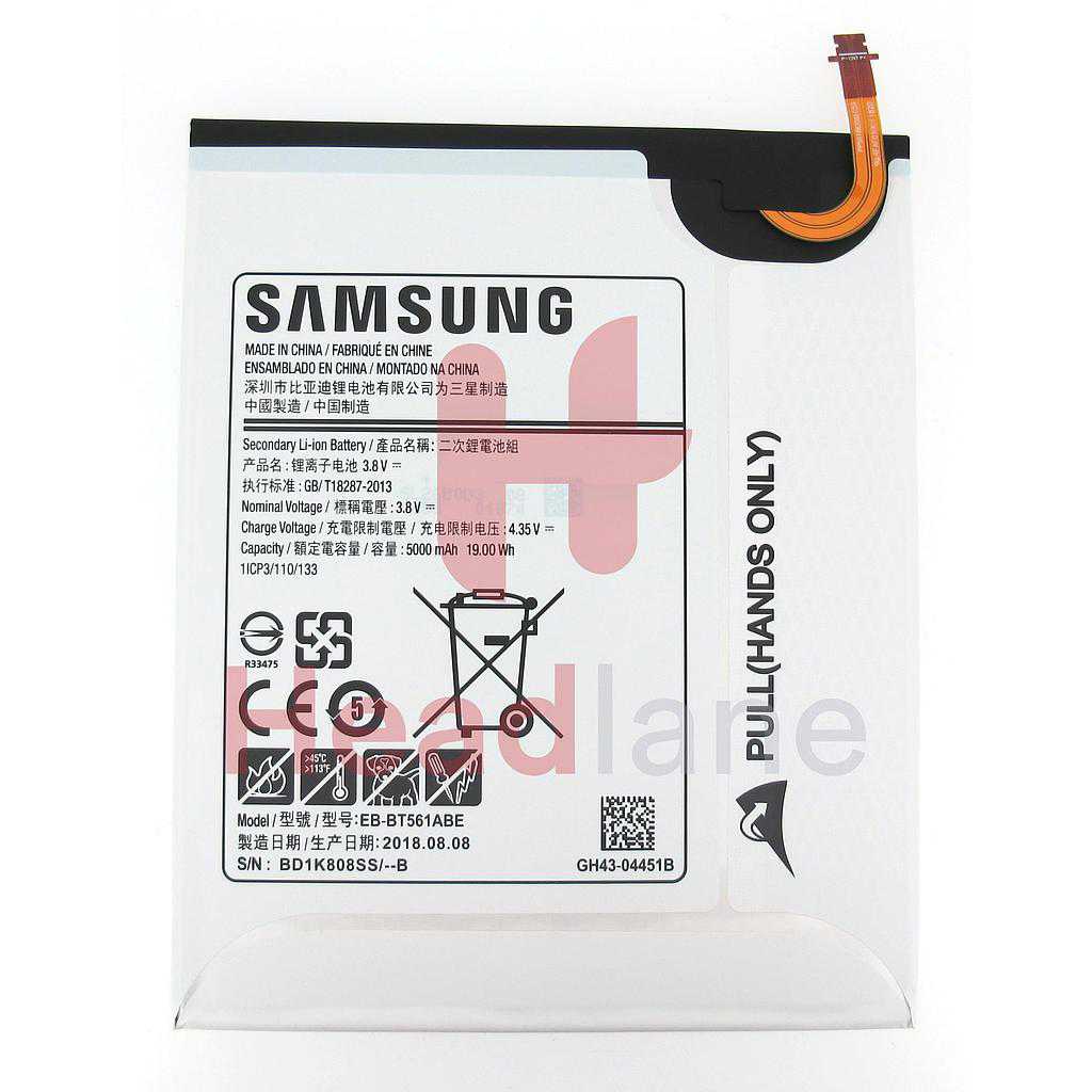 GH4304451B Samsung SMT560 SMT561 Galaxy Tab E 9.6 Internal Battery EBBT561ABE Headlane Ltd