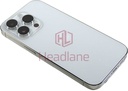 [IP14PRBH-SL-A] iPhone 14 Pro Back / Battery Cover + Small Parts - Silver (Pulled - Grade A)