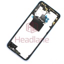 [1610110000578A] Xiaomi Redmi 12 5G Middle Cover / Chassis - Blue