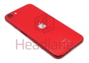 [IPSE2BH-RD-B] iPhone SE (2nd Gen) Back / Battery Cover + Small Parts - Red (Pulled - Grade B)