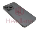 [IP14PHG-B-C] iPhone 14 Pro Back / Battery Cover + Small Parts - Black (Pulled - Grade C)