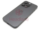 [IP15PRBH-BT-B] iPhone 15 Pro Back / Battery Cover + Small Parts - Black Titanium (Pulled - Grade B)