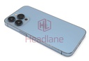 [IP13PRBH-BL-C] iPhone 13 Pro Back / Battery Cover + Small Parts - Blue (Pulled - Grade C)