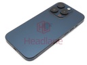 [IP15PRBH-BLT-B] iPhone 15 Pro Back / Battery Cover + Small Parts - Blue Titanium (Pulled - Grade B)